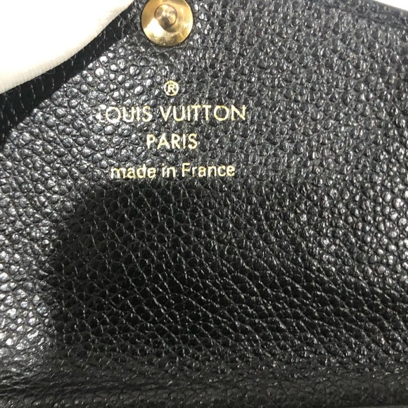 Authentic Louis Vuitton Black Empriente Leather Key Cles Pouch Black Noir Wallet - Picture 8 of 11